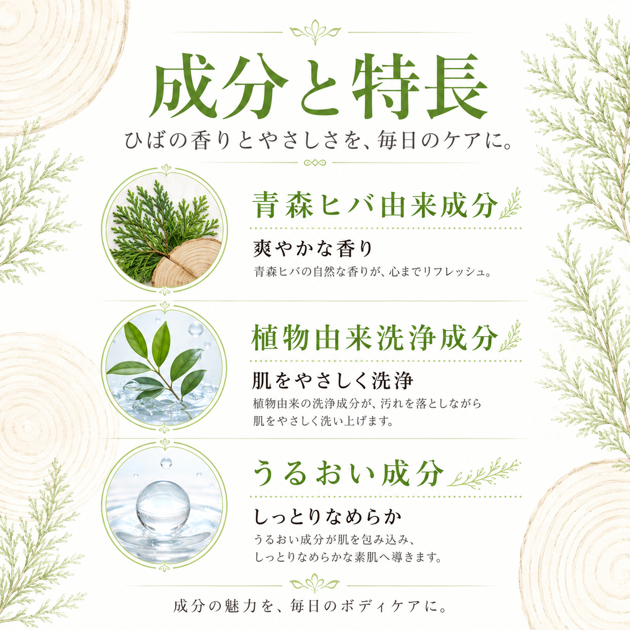 ひばの森 無添加ボディソープ